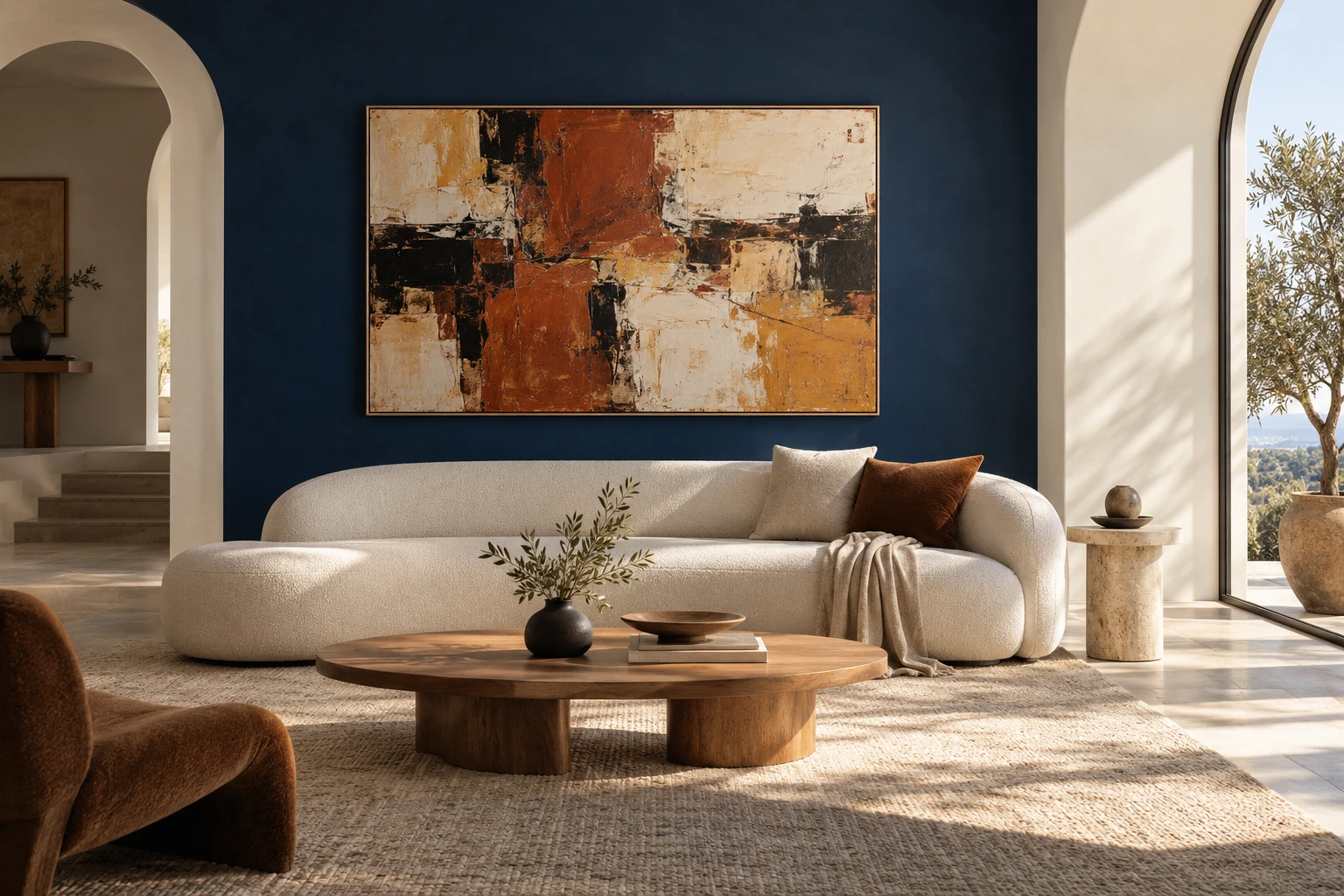 Illustrative room with an oil painting