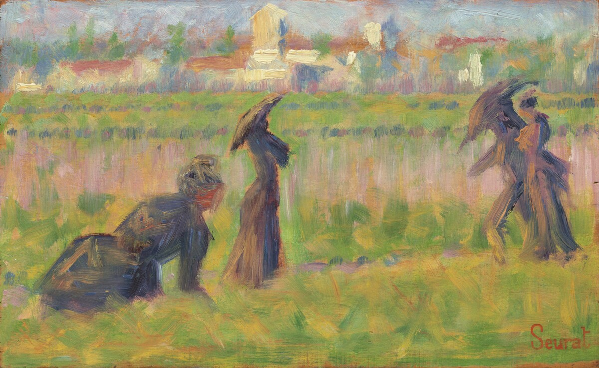 Figures in a Landscape by Georges Seurat — historical reference