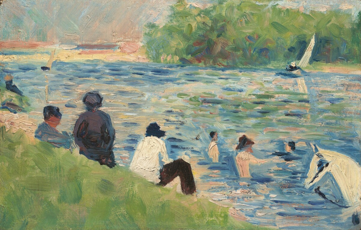Bathers (Study for "Bathers at Asnières") by Georges Seurat — historical reference