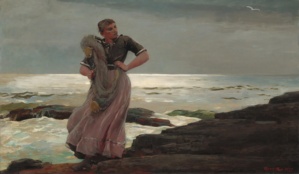 A Light on the Sea by Winslow Homer — historical reference