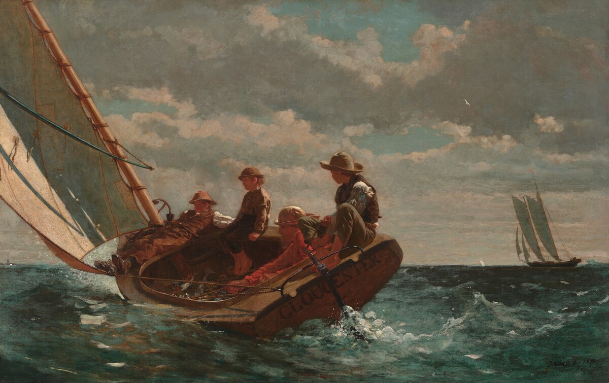 Breezing Up (A Fair Wind) by Winslow Homer — historical reference