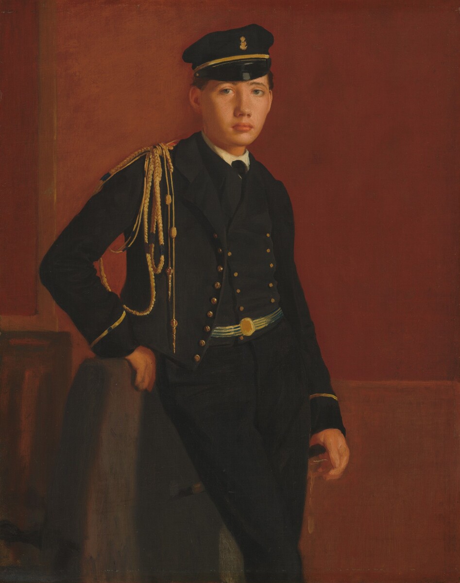 Achille De Gas in the Uniform of a Cadet by Edgar Degas — historical reference