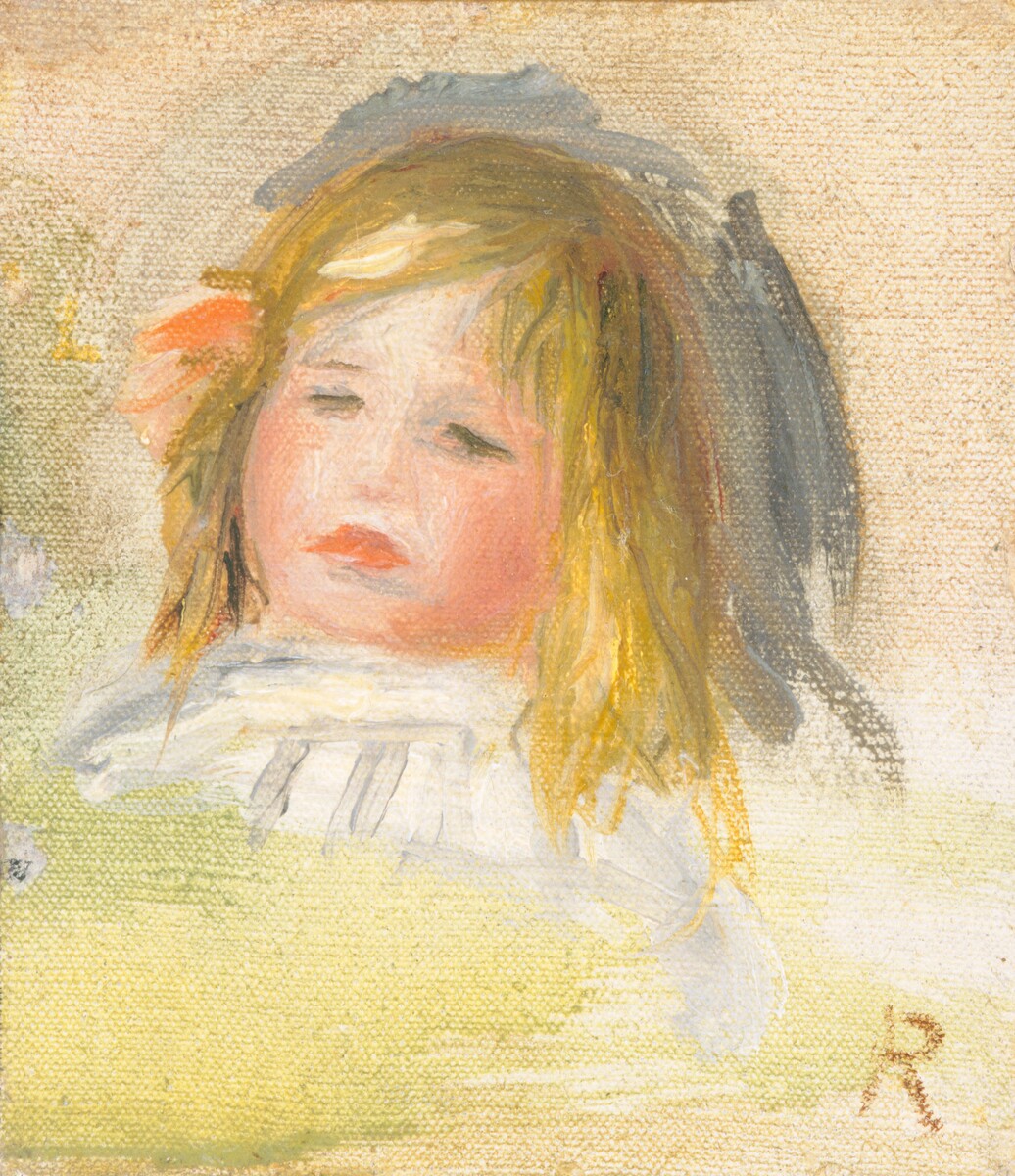 Child with Blond Hair by Auguste Renoir — historical reference