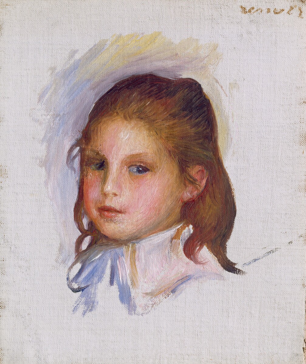 Child with Brown Hair by Auguste Renoir — historical reference