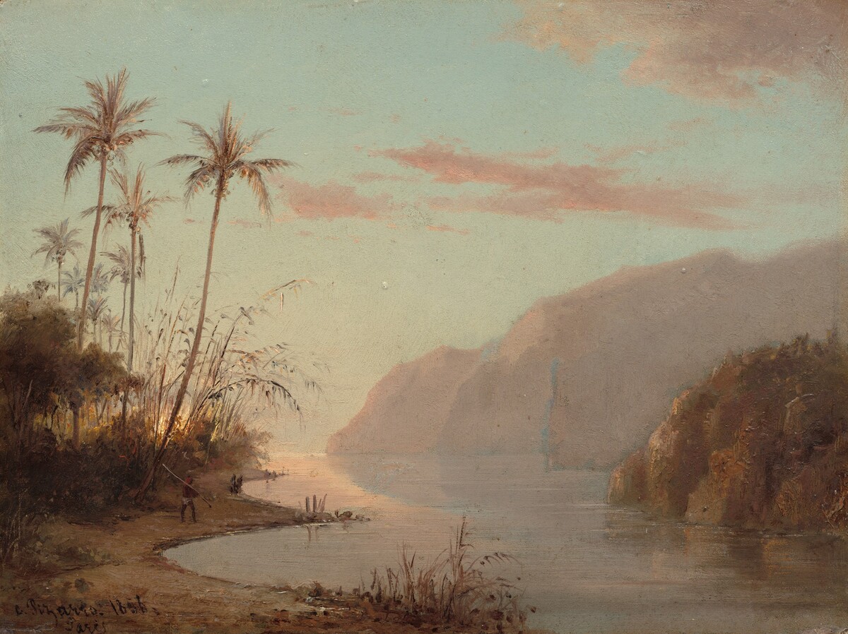 A Creek in St. Thomas (Virgin Islands) by Camille Pissarro — historical reference