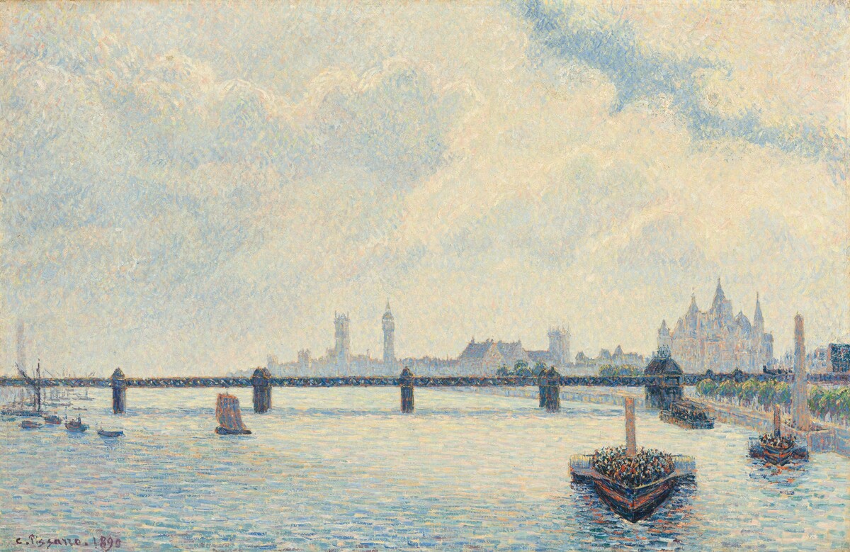 Charing Cross Bridge, London by Camille Pissarro — historical reference