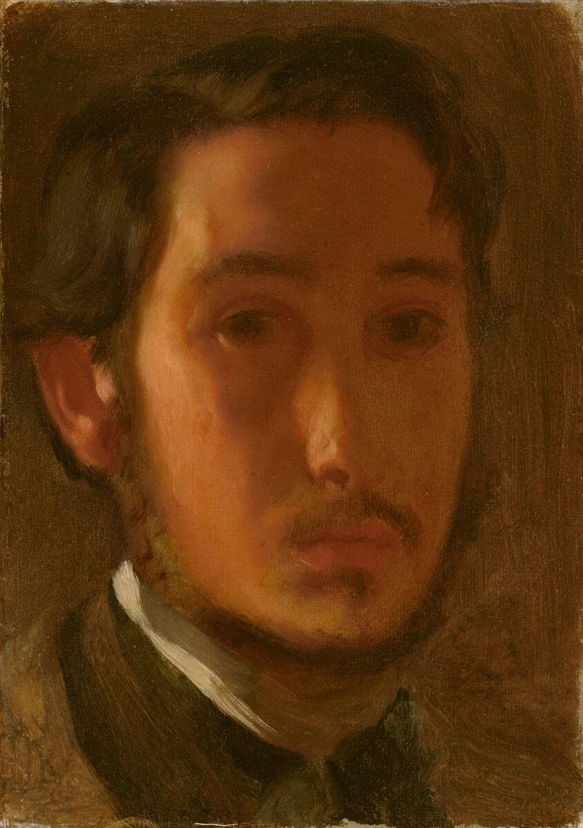 Self-Portrait with White Collar by Edgar Degas — historical reference